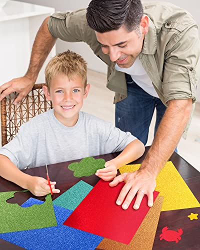 Glitter Cardstock 100 Sheets, A4 Cardstock Paper - 20 Assorted Colors, 250 Gsm Card Stock Glitter Paper Sparkly Paper For Diy Crafts, Cricut, Scrapbooking, Card Making #TOP6