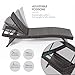 Nestl Chaise Lounge Chair Outdoor Set of 2, Wicker Patio Lounge Chair, Outdoor Lounge Chair with Reclining Backrest