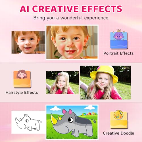 AI Kids Digital Camera 50MP 32G WiFi Learning Camera, Why&How Library - image 7