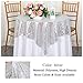 ShiDianYi 50''x50'' Square Silver Sequin Tablecloth Select Your Color & Size Can Be Available ! Sequin Overlays, Runners, Gatsby Wedding, Glam Wedding Decor, Vintage Weddings