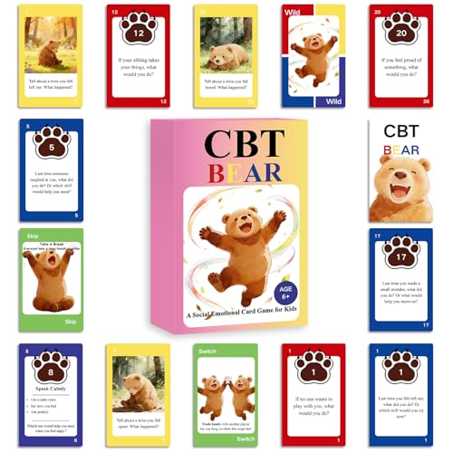 Image of A CBT Therapy Game for Kids to Work on Controlling Thoughts, Actions & Emotions - Therapy Games, CBT Games for Kids, Emotional Regulation Through Play
