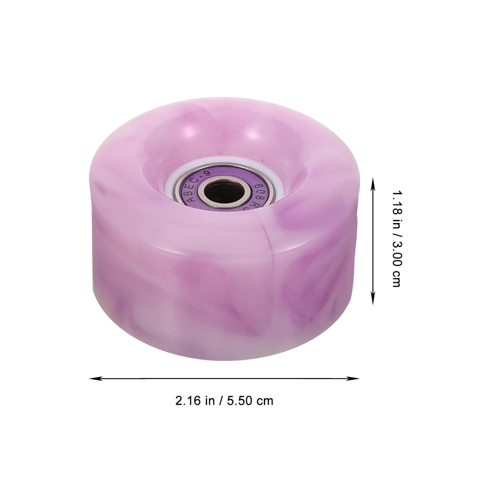 Sosoport Skate Wheels Replacement 4pcs Pu Roller Skate Wheels for Indoor/Outdoor Skating