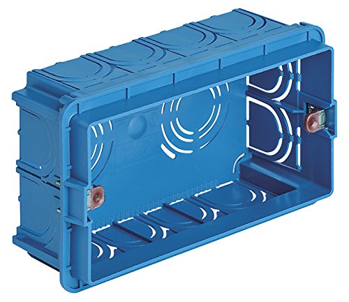 Vimar - Caja empotrable rectangular 4 módulo azul