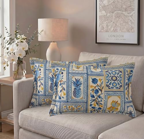 Image of VAS COLLECTIONS Cotton Pillow Cover Set of 2 (17x27 Inches) | Ultra Soft Breathable Pillow Cases for Bed | Skin Friendly, Fade Resistant & Comfortable Pillow Covers for Bedroom Decor (Multicolor)