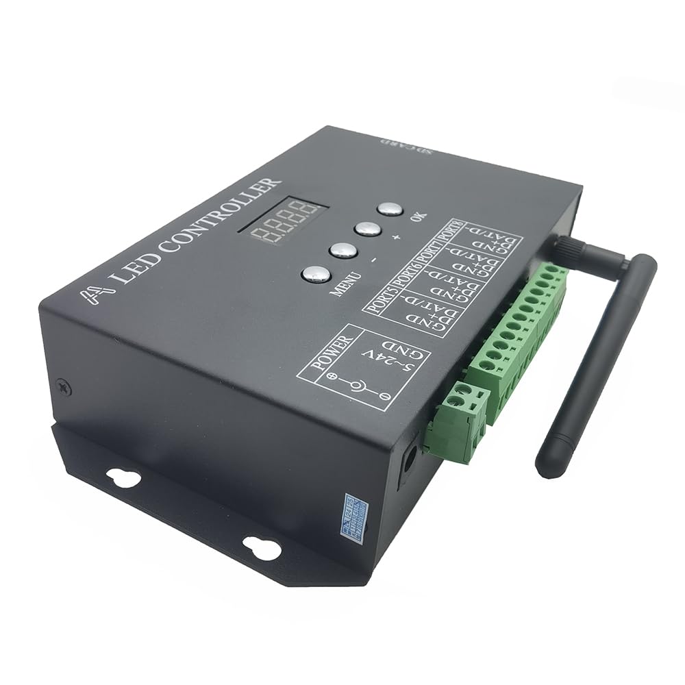 H807SA 8CH WS2811 WS2812B Art-Net DMX512 SPI LED Controller H807SB WiFi 4CH WS2812 WS2813 WS2815 APA102 Pixel Controller 5-24V (H807SB)