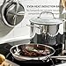 T-fal Pro Tri-Ply Stainless Steel Cookware Set 13 Piece, Induction Compatible Oven Safe 500F, Lids 350F, Fast & Even Heat, Professional Quality & Durability, Pots and Pans Set, Dishwasher Safe, Silver
