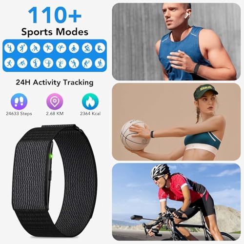 Image of Cubonic Vytal-Track What Matters Screenless Fitness Tracker Band, Activity & Sleep Tracking Wearable with App Sync, Waterproof Fitness Band Upto 47-Day Battery Life No Subscription