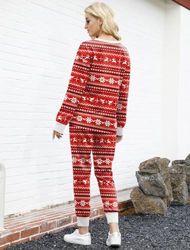 Image of Bofell Lounge Sets for Women 2 Piece Fall Outfits 2023 Fashion Trending Now Sweatsuits Tracksuits with Pockets Loose Fit