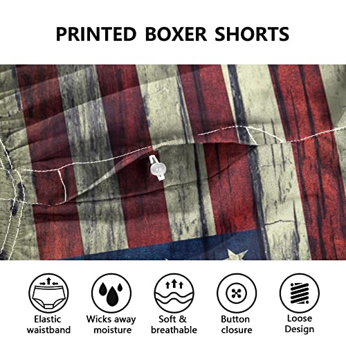 Aflyko Novelty Boxer Shorts Patriot Flag Relaxed Fit Boxers Patriot Men's Underwear S-XXL3