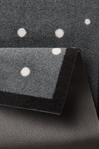Hanse Home Printy Fußmatte für Innen und Außen 40x60cm - Schmutzfangmatte Türmatte Christmas Dwarfes mit Zwergen-Motiv Waschbar & Wetterfest, rutschfest für Eingangsbereich & Außenbereich – Grau