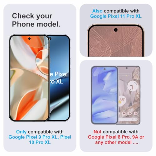 Image of SkyddShield Anti Glare Matte TPU hydrogel Edge to Edge Screen Protector Guard For Google Pixel 9 Pro XL, Google Pixel 10 Pro XL and Google Pixel 11 Pro XL (6.8 Inch) With Installation Kit | Support Fingerprint