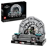 LEGO 75352 Star Wars Diorama: Sala del Trono del Emperador, Maqueta del 40 Aniversario del Retorno del Jedi, Duelo de Espadas Láser, Mini Figuras Darth Vader y Luke Skywalker