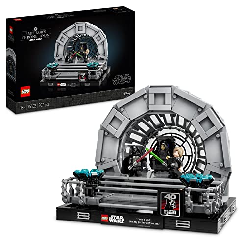 LEGO 75352 Star Wars Diorama: Sala del Trono del Emperador, Maqueta del 40...