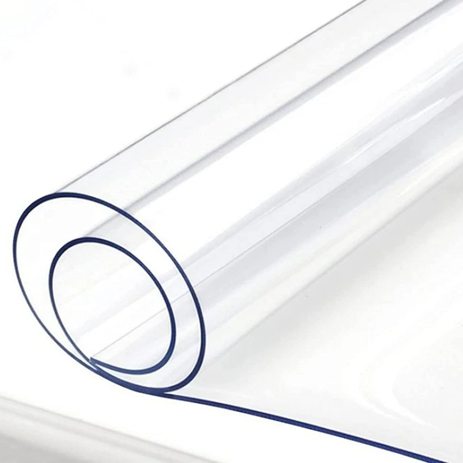 Protector Suelo Claro Alfombra de Piso de PVC,1.5mm Protector Suelo, Alfombra Silla Oficina, Tapete Antideslizante para Parquet, Transparente para Silla para Suelos Duros,60/80/90/100/120/140cm de anc