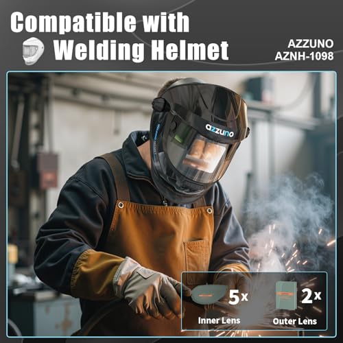 Lentes grandes para careta de soldar AZNH-1098 paquete x7 miniatura 3