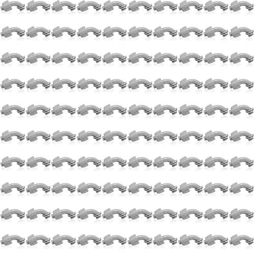 Liquid Tight Connector Flexible Non Metallic Electrical Conduit Connector Fitting 90 Degree Electrical PVC Conduit Fittings for Home Kitchen Bathroom Tube Tool Supplies (100 Pieces, 1/2 Inch)