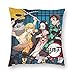 Anime Housse de Coussin Cartoon Housse de Coussin Chambre Salon canapé Bureau Décoration de la Maison Housse de Coussin 25x 25 inches