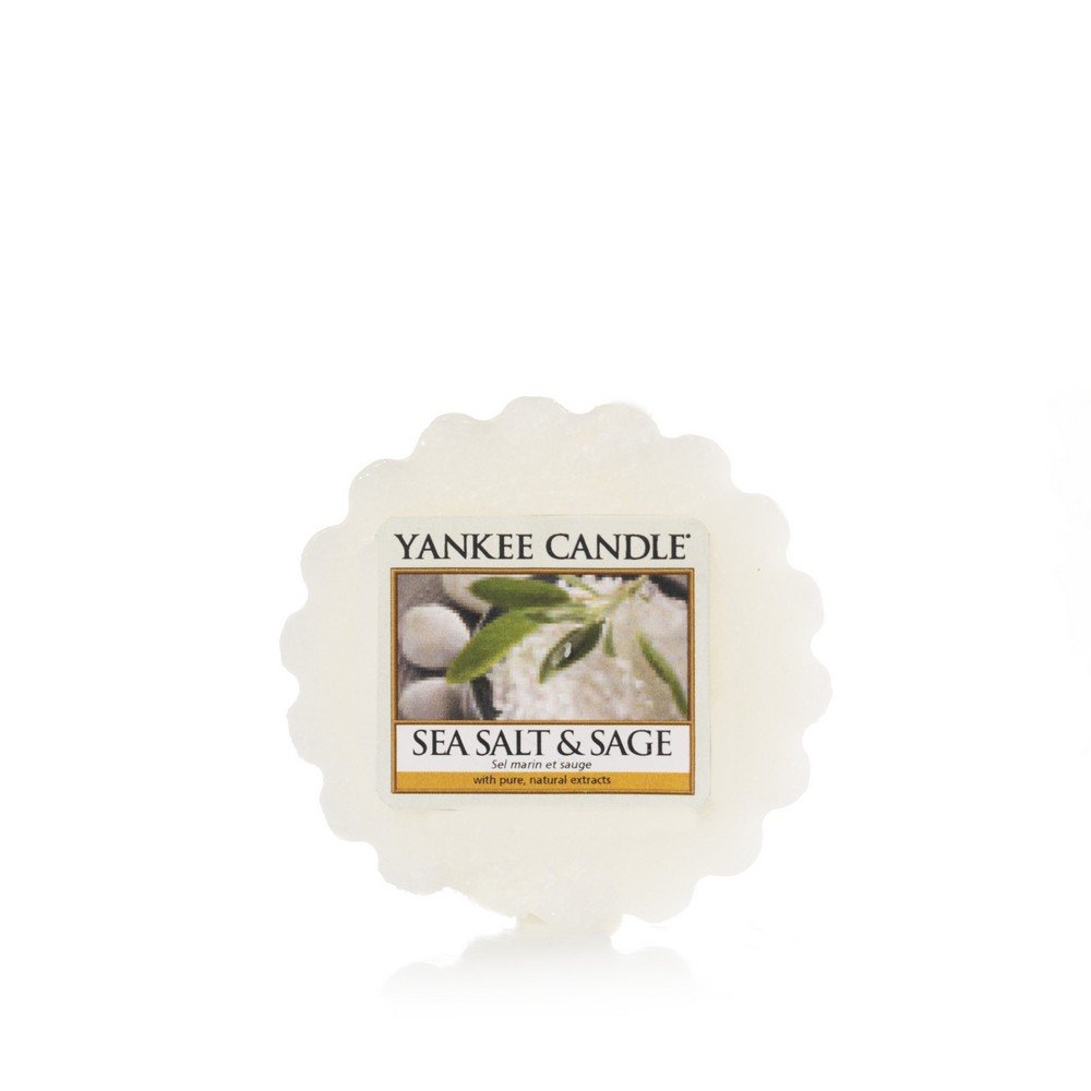 Yankee Candle White Sea Salt And Sage Wax Tart Melt, Plastic,