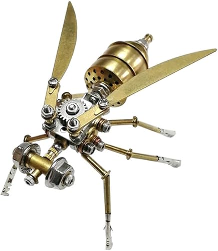 Miniatura 2 de KAROYD Rompecabezas de metal steampunk 3D, modelo mecánico de insectos, rompecabezas de metal, kit de manualidades, gran regalo para adolescentes y