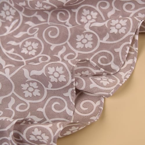 Boho Floral Printed Scarf For Women Muslim Chiffon Headscarf Hijab Abaya Accessories4