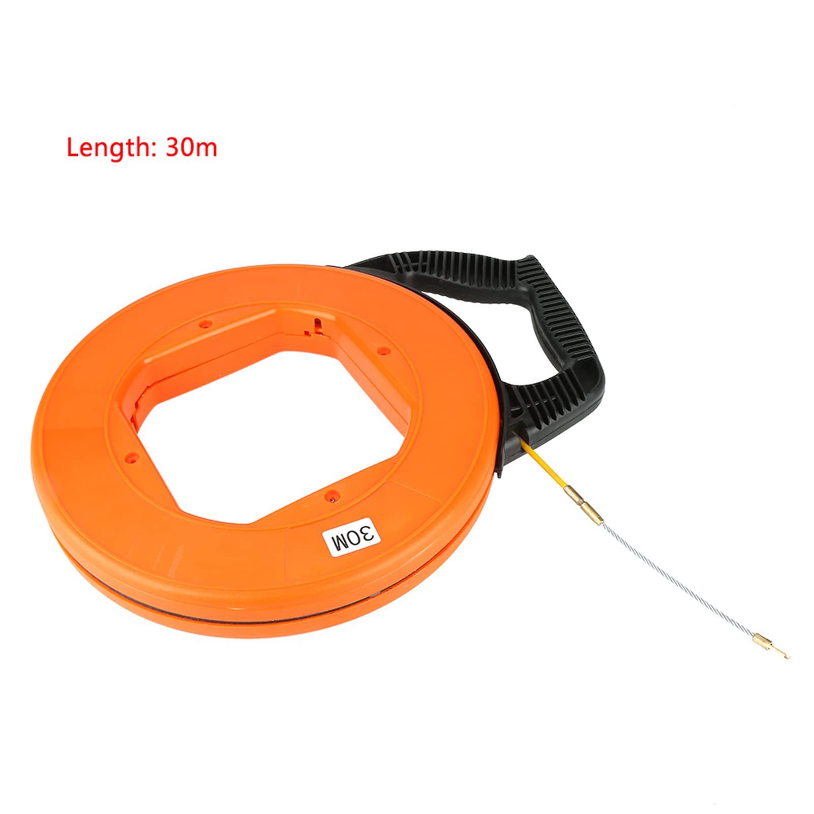 Tirador de cables, Cinta pasacables de fibra de vidrio, juego de cables de funcionamiento con tirador de Cable de 30m, Kit de varillas de empuje eléctricas