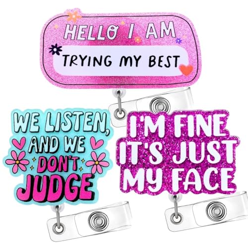 We Listen We Don't Judge obW[ I'm Fine Just My Face Hello Trying My Best ʔ 킢 O IDz_[ i[Nbv Ob^[ANZT[ ÃAVX^g MA CN