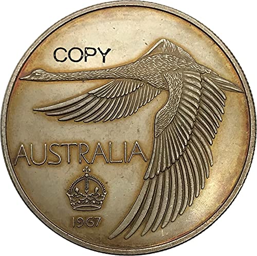 qingfeng Australia 1 One Dollar Pattern 100 Crown Goose Dollar 1967 Cupronickel Plated Silver Copy Coin Commemorative Coins