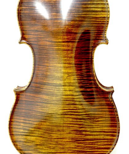 Beautiful 4/4 Professional Level Master Work Stunning Hand-made Concert Maple Wood Grand Level One Piece Back Antique Style Violin with Fish-eye Ebony Parts