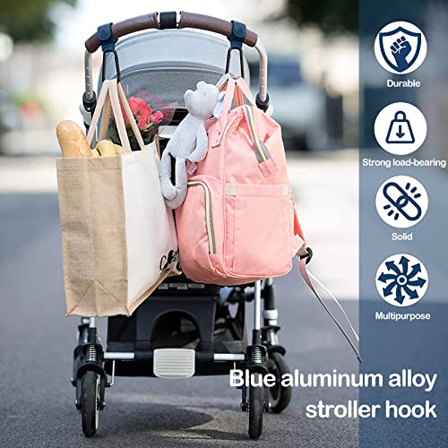 IYInJuan 4 pezzi Ganci per passeggini Clip per