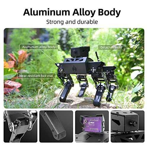 XiaoR Geek Smart Robot Dog Kit, 12 DOF Programmable Bionic Metal STEM Learning Toy, Open Source ESP32 Educational Project for Teens Adults, Wireless App Control(Basic Kit) - Image 5