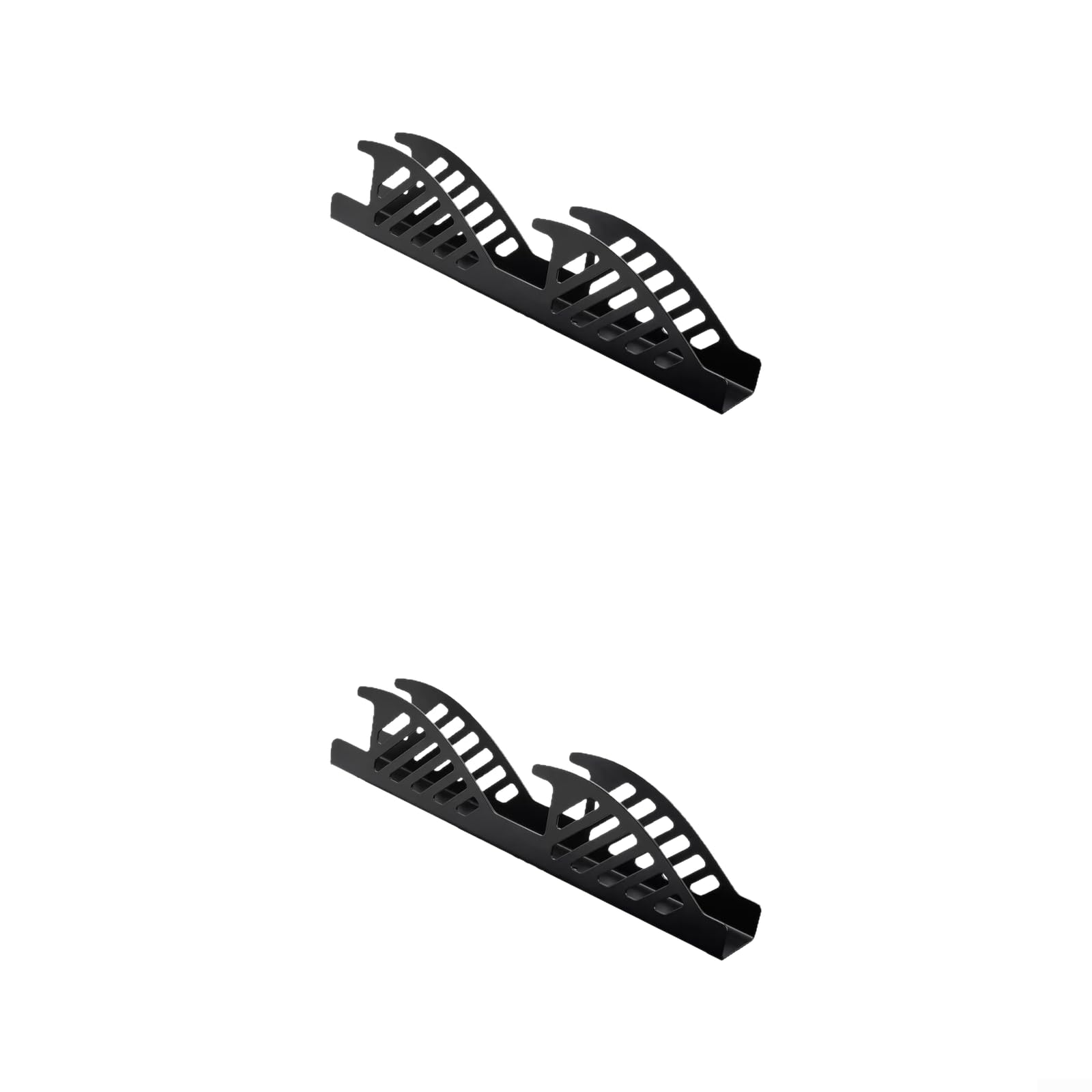 Supporto Bici da Parete Orizzontale in con Vassoio Pneumatici per Garage - Ganci Anti Graffio Portata 30kg 40x7x9cm(2 Piece)
