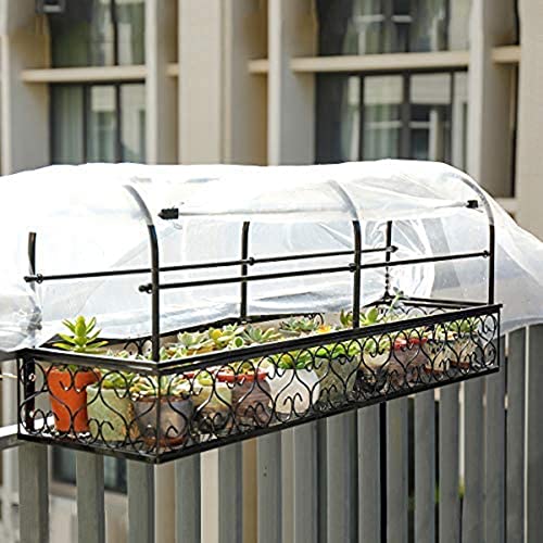 CYH 2M x 3M Extra Dick Polyethylenfolie Transparente Gewächshausfolie, Reißfest Gartenfolie aus Polyethylen, Plastikfolie Transparent Stark für Gartenarbeit Tomatenhaus Treibhaus Folie - 125Mu / 500G