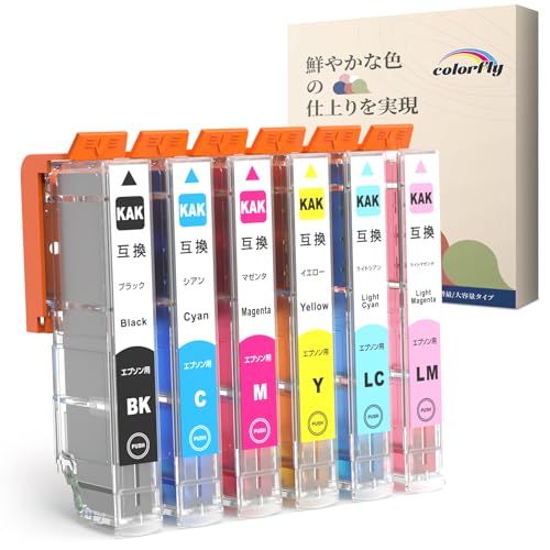 Amazon.co.jp: エプソン用 KAK カキゴオリ KAK-6CL 互換 インク 6色