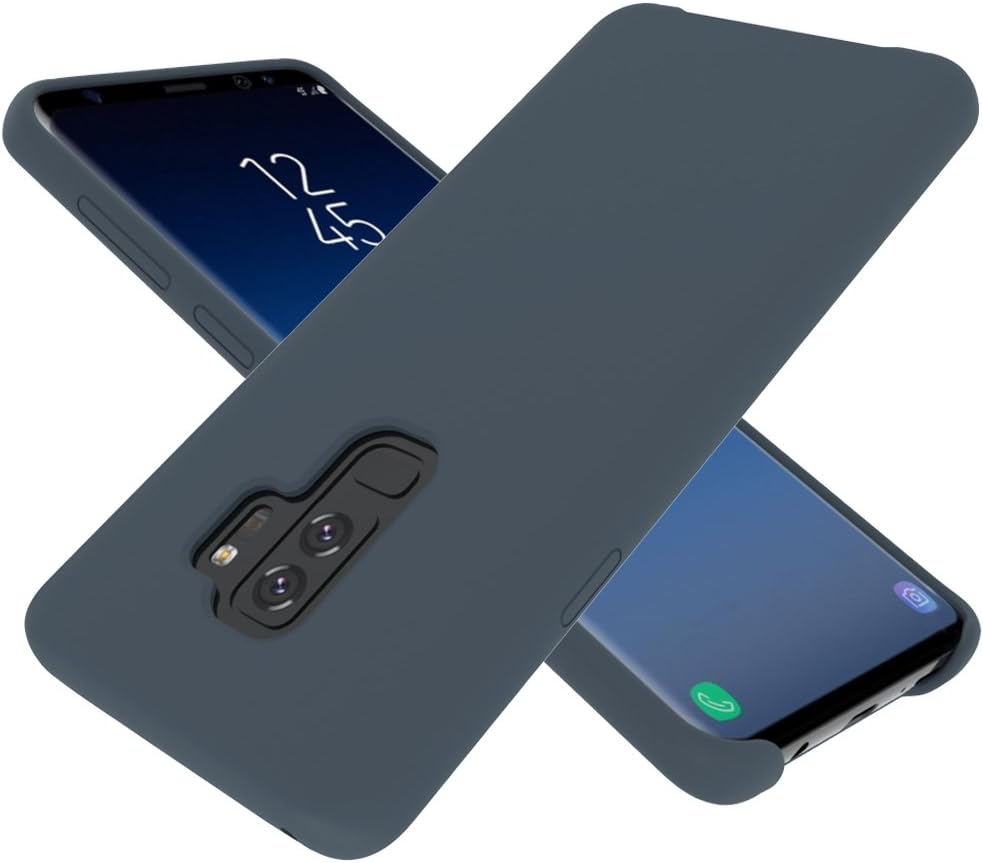 Galaxy S9 Plus Case, Nuomaofly Liquid Silicone Gel Rubber [Anti-Scratch Protective] Surface Smooth with Microfiber Cloth Lining for Samsung Galaxy S9 Plus (Blue)