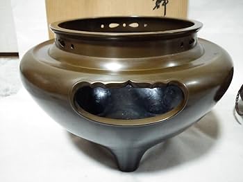 畠春斉 真形釜 唐銅朝鮮風炉 野々田製電熱器 桐共箱付き 畠春斉 真形釜