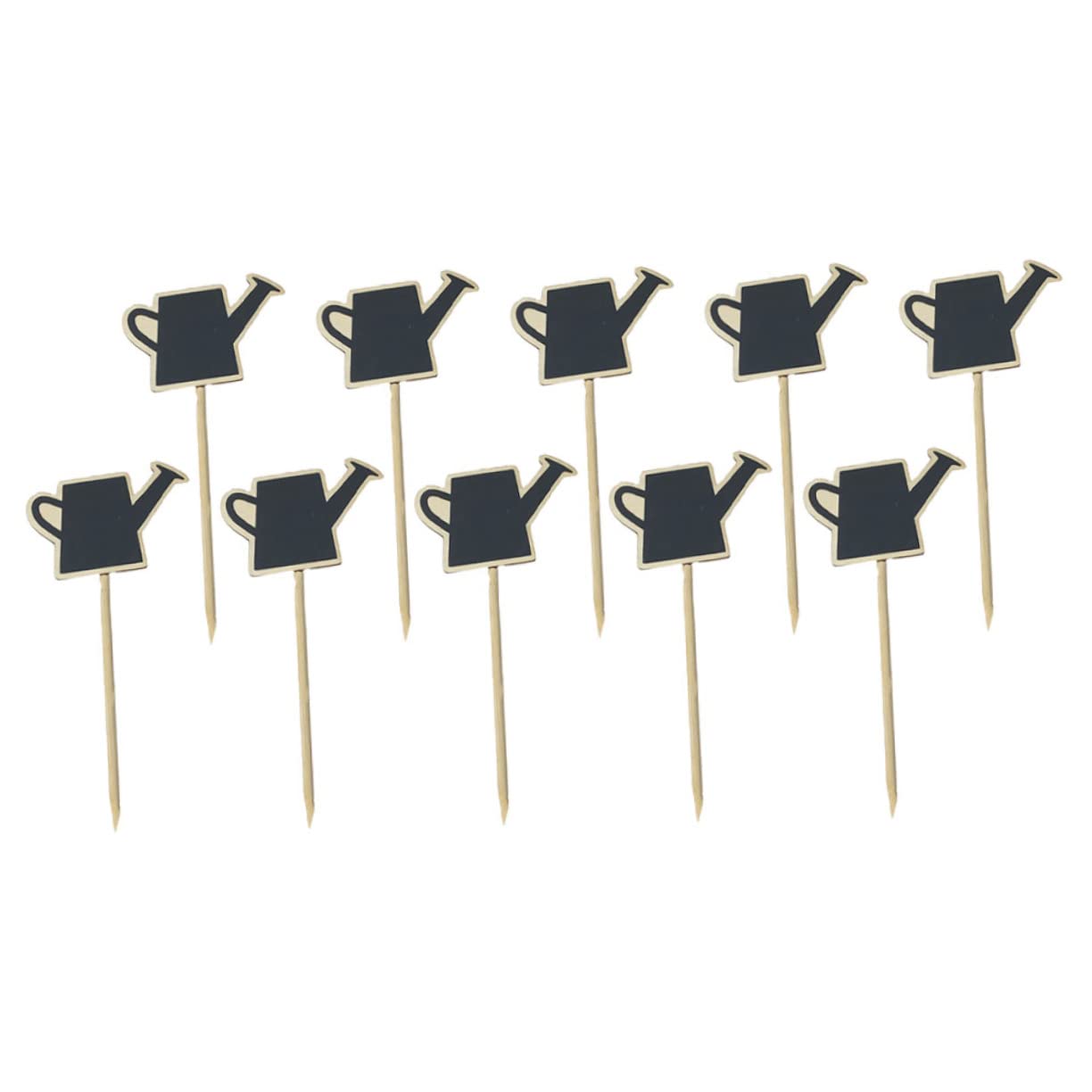 SUPVOX Garden Blackboard Cards 10pcs Chalkboard Picks Flower Pot Decor Chalkboard Sign Food Toppers