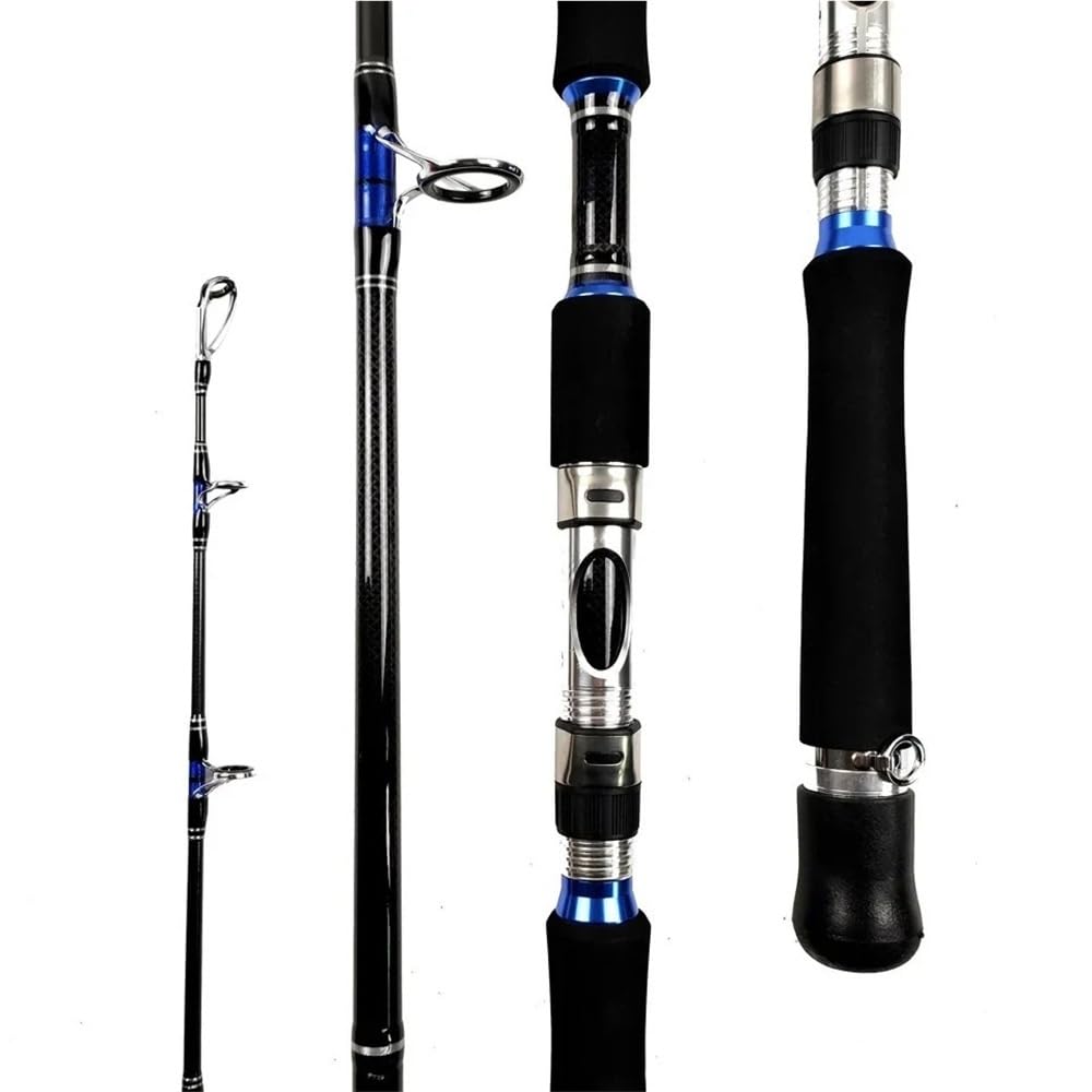 Caña de Pescar, Caña de Pescar Jig Pesada 1,8-2,4 m for Agua Salada en Barco con núcleo Hierro