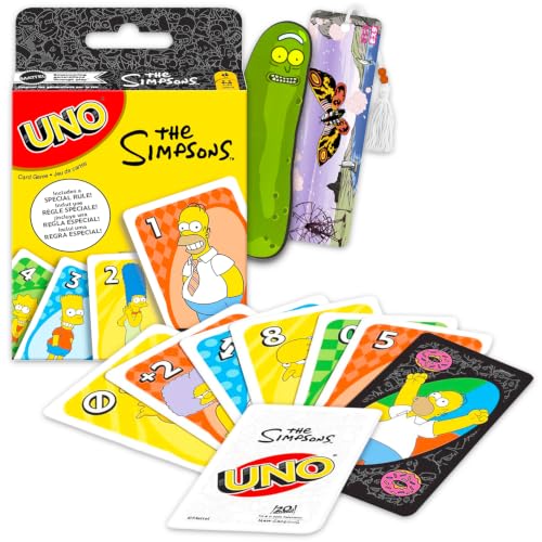 Mattel Ultimate Simpsons UNO Cards Set - Bundle with UNO Deck for Kids