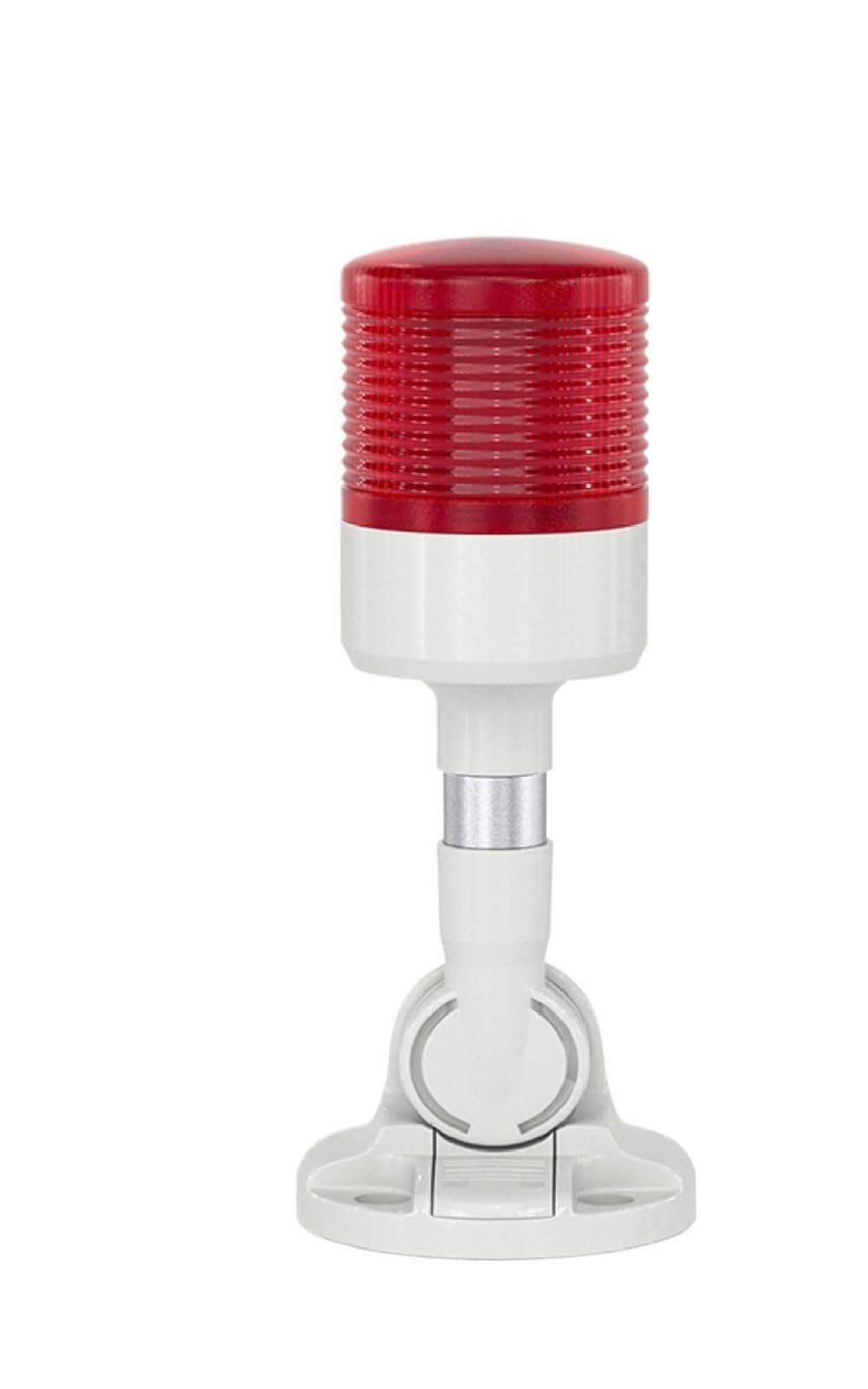 LED Stack Light Signal Tower 3-Color Flashing Beacon with Buzzer 12V 24V 220V Machine Status(Clr-1L-Sound-24V)