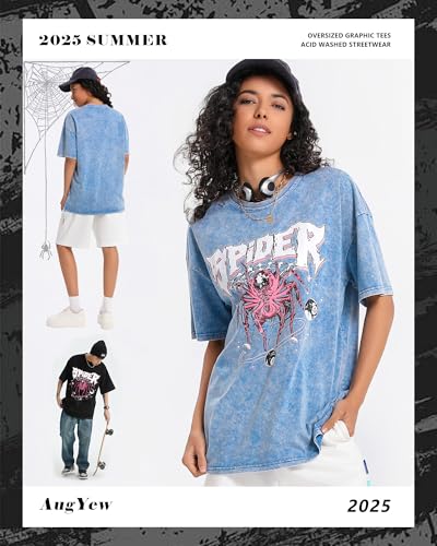 Graphic Tees Streetwear Tshirts Vintage Unisex Cotton Acid Washed Oversized T-Shirts Summer Clothes Tops for Men Women2