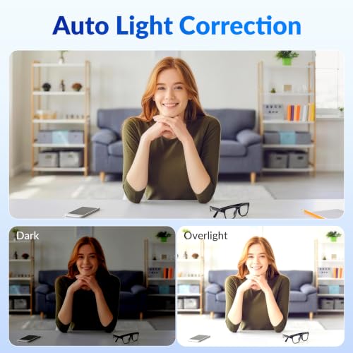 Image of 4K Webcam with Sony Sensor, PDAF Autofocus, 1080P@60FPS, 2 Noise Reduction Mics, Auto Light Correction, USB Plug&Play, Privacy Cover, 79FOV, Streaming Camera for PC, Mac, Laptop, Video Calls