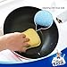 MR. SIGA Dual Action Scrubbing Sponge, Pack of 6, Size:15x8.5x2.3cm