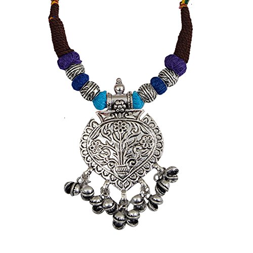 Handmade Tribal Necklace with Bead Accents