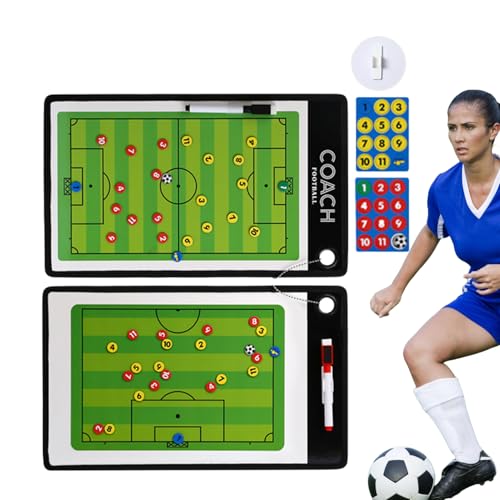 Portapapeles para entrenadores de fútbol, baloncesto y voleibol con pizarra táctica