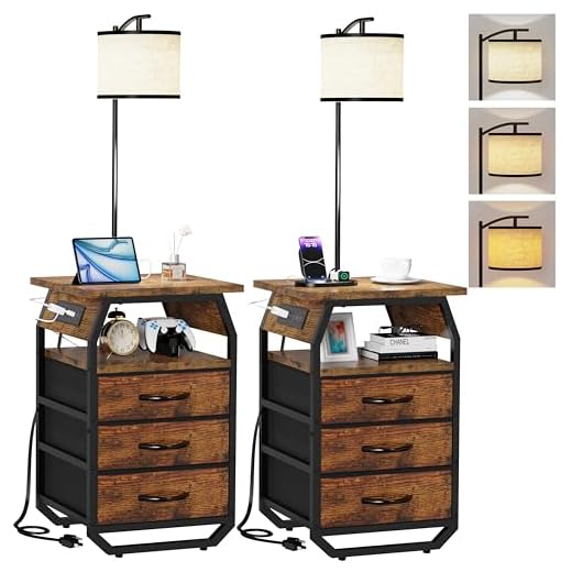 Runjuly Multifunctional Floor Lamp Table