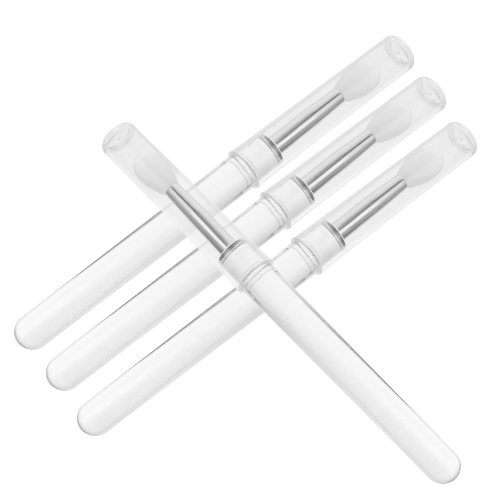 Beatifufu Silicone Lip Brush Set 4pcs Retractable Lip Makeup Brushes Lipstick Applicators Lip Mask Brush Beauty Tools