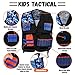 Lehoo Castle 2PACK Kids Tactical Vest Kit for Nerf Guns N-Strike Elite Series for Boys Girls, with 60 Refill Darts, Dart Pouch, Tactical Mask, Reload Clips, Protective Glasses (Blue+Green)