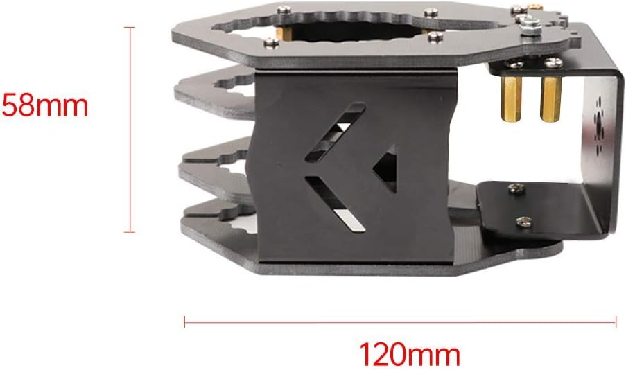 LewanSoul Mechanical Robot Arm Claw/Gripper Robot Gripper (Black Mechanical Claw Without servo)