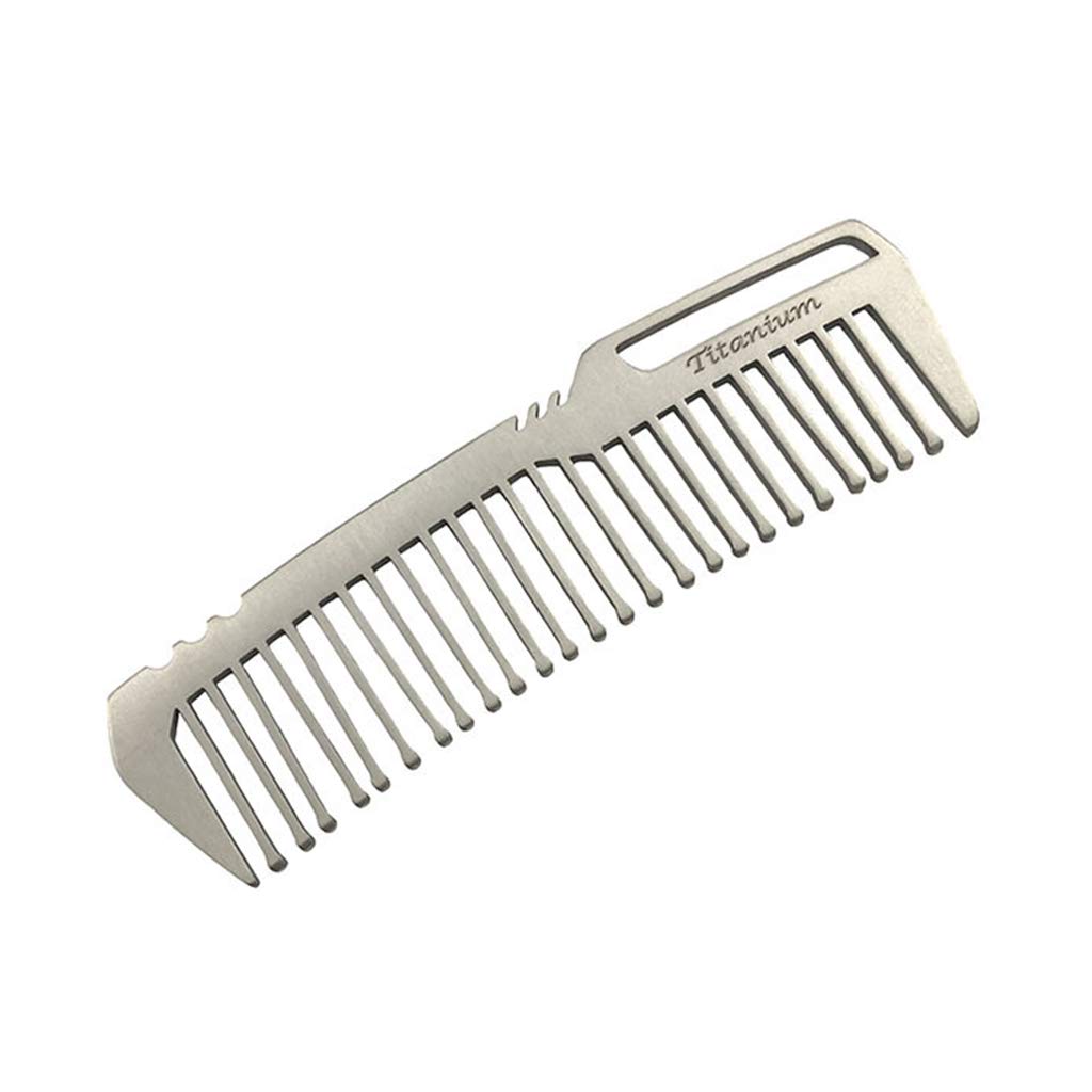 VVXXMO Mini Portable Titanium Alloy Comb,Self-cleaning Tools,Super Light Hair Brush