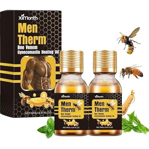 2PCS Therm Bee Venom Chest Muscles Bee Venom Oil and Gel for Men Cover